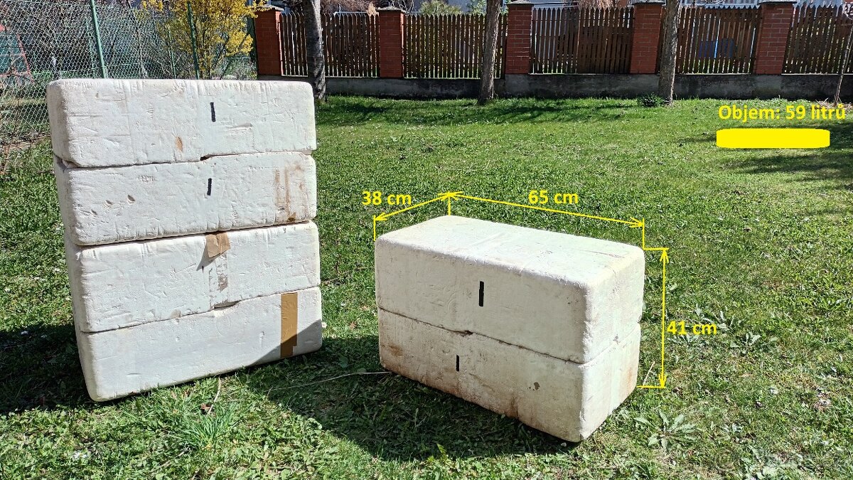 Polystyrenový termobox 59 litrů / 3 ks
