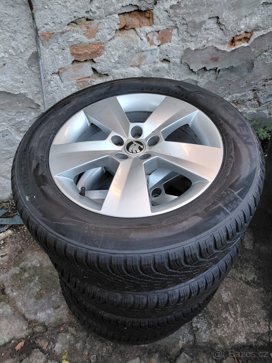 Prodám zimní pneu a originální ALU Škoda Superb