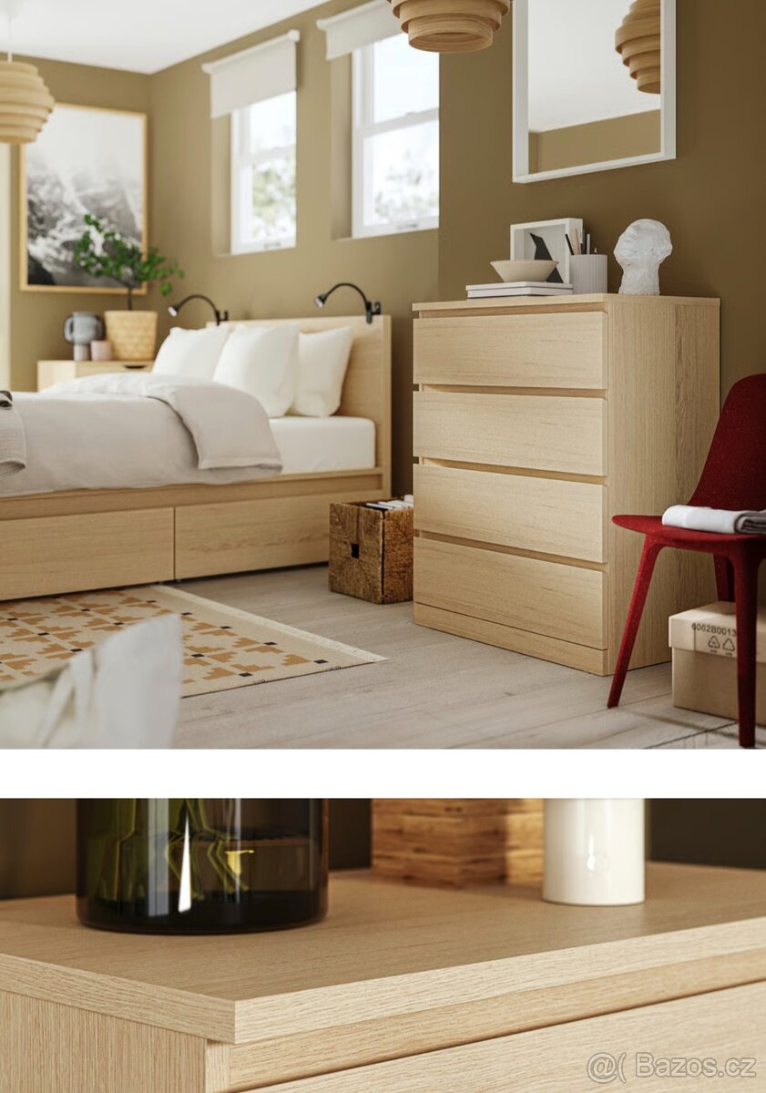 3x komody Malm Ikea