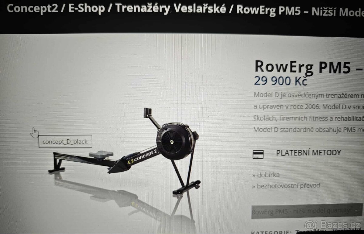 Veslovací trenažér Concept2 RowErg