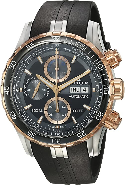 Edox Men's 'Grand Ocean' Swiss Automatic