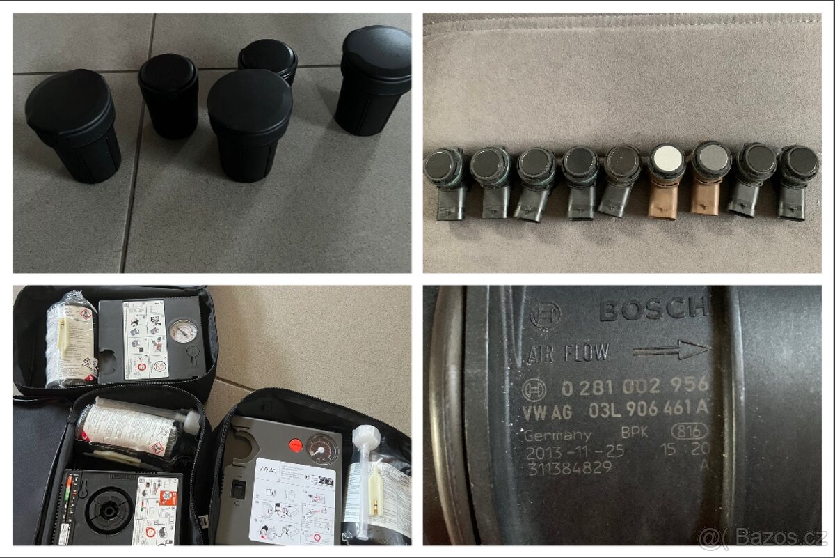 Koš Multivan, Parkovací čidla, Kompresor VW, Váha vzduchu