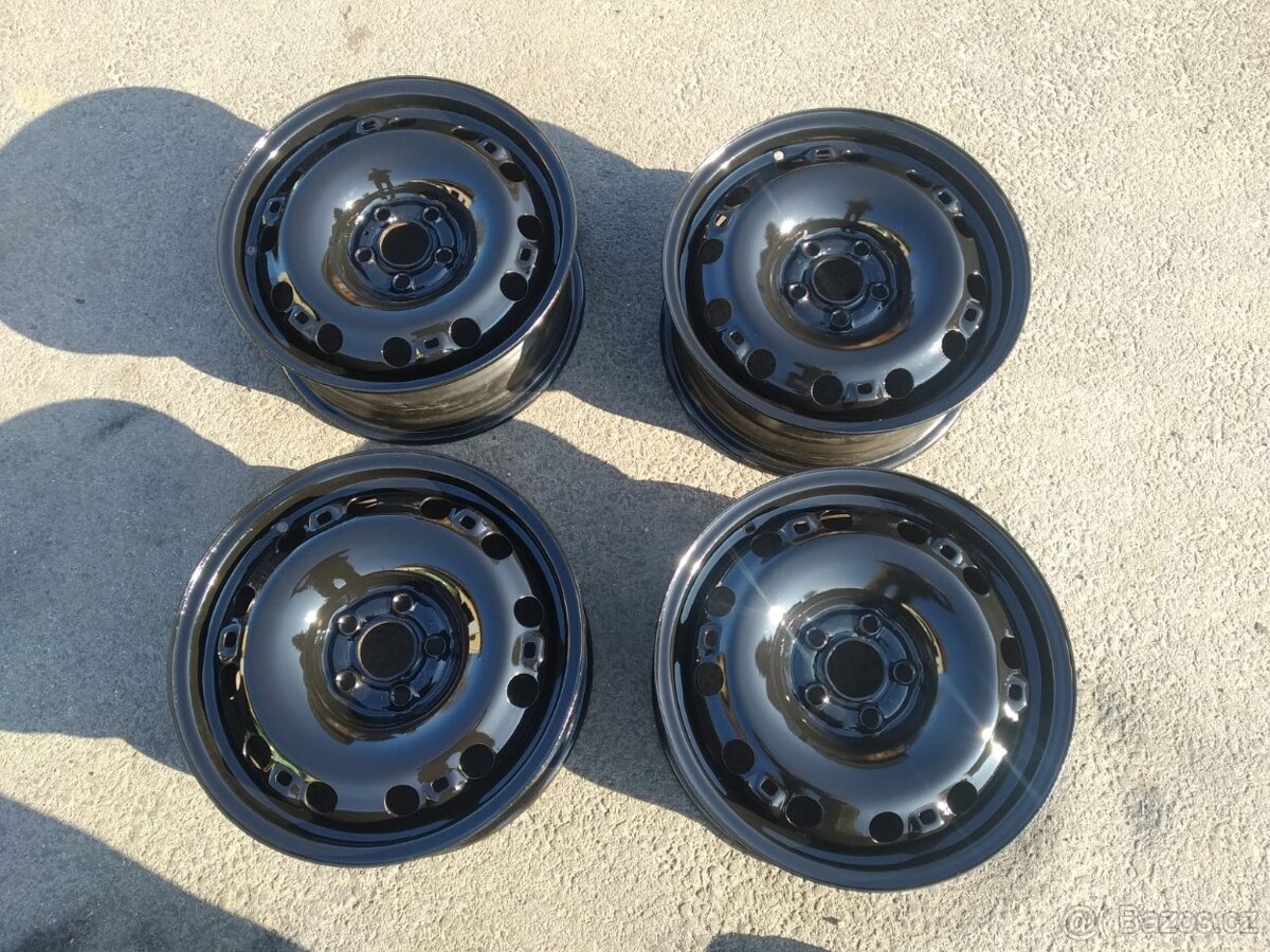 Plechové disky 5x100, 6J 15 ET 38 VW,Škoda,Seat
