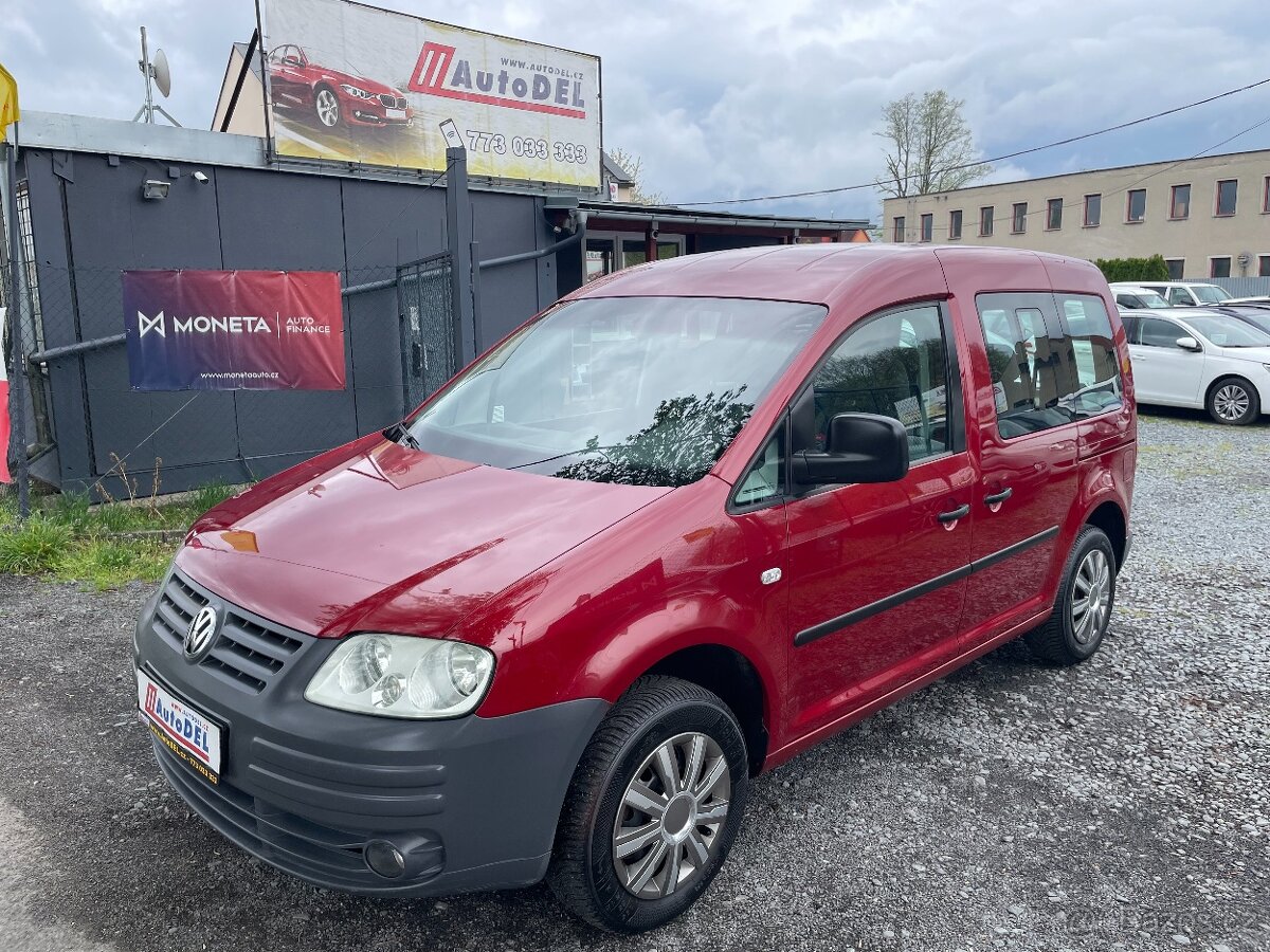 VW Caddy 1,9 TDi Life Klima, El. okna