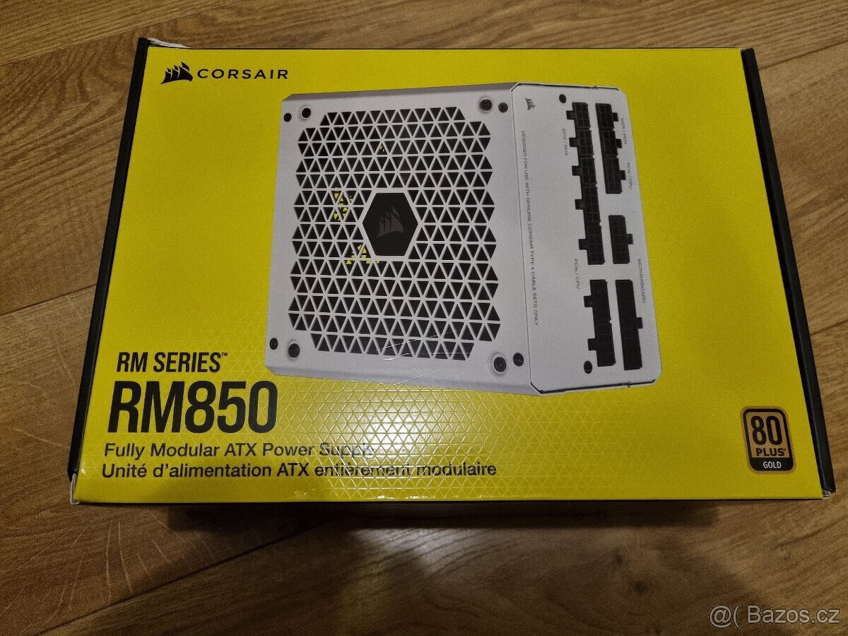 Corsair RM850 White - 850 W, MODULÁRNÍ, GOLD