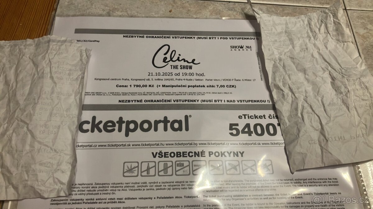 2x vstupenky Celine The Show