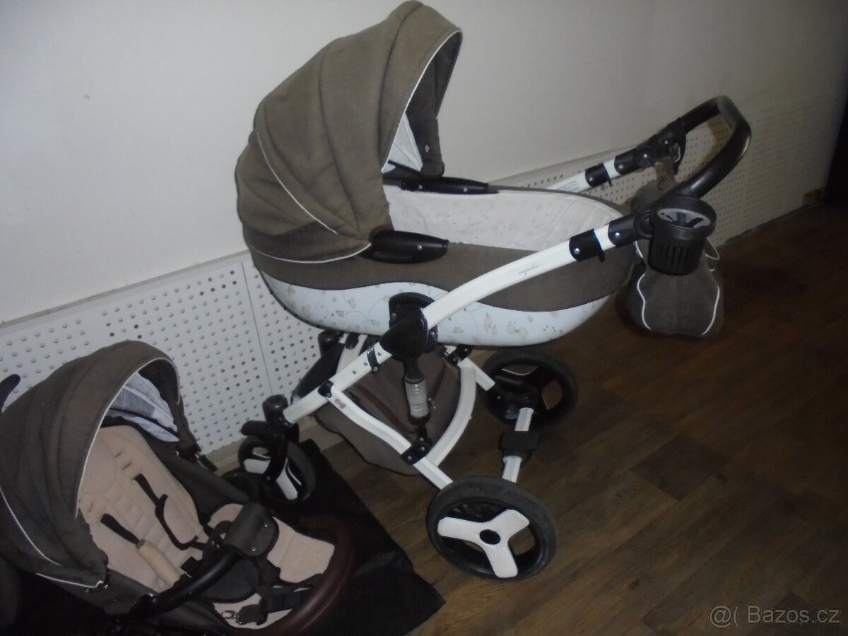 Kočárek 3v1 houpací JUNAMA Impulse s bohatou dovýbavou