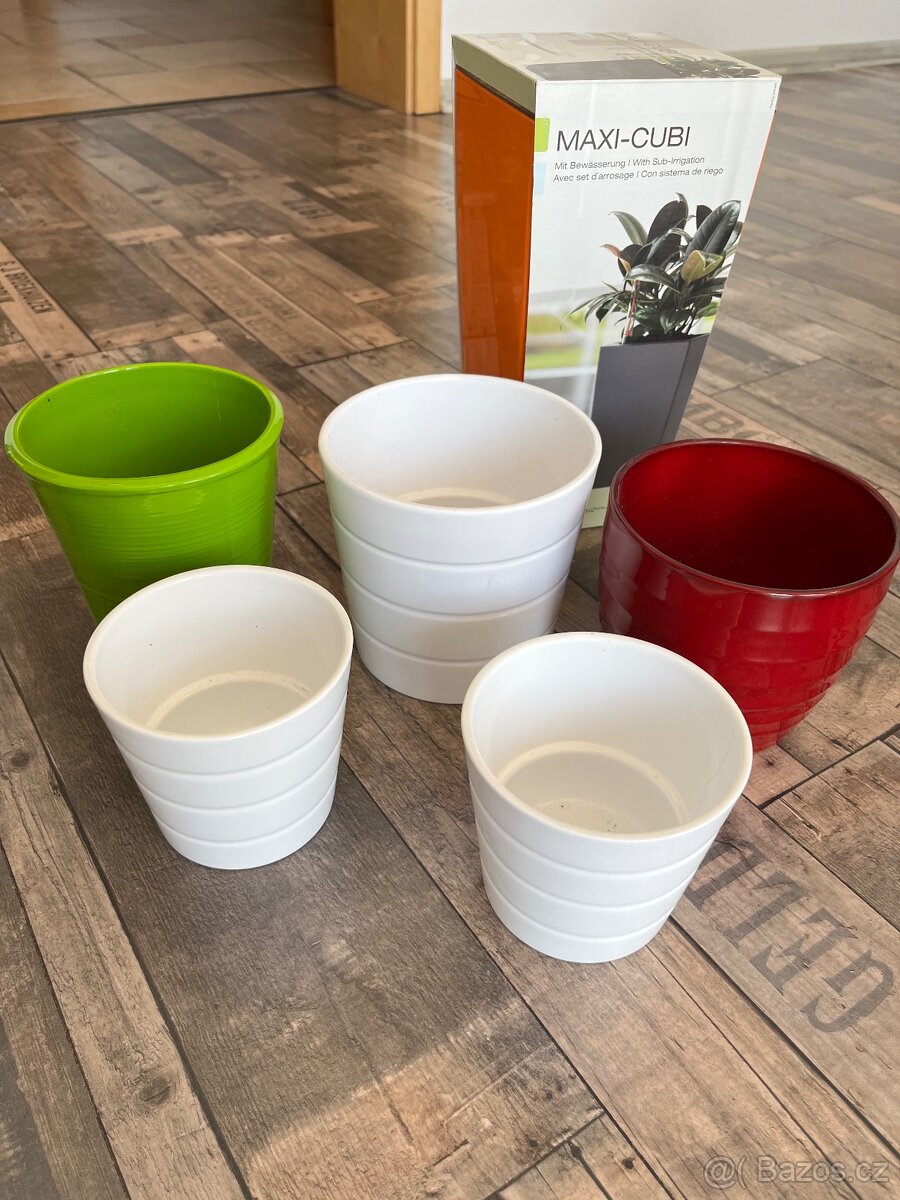 Keramicke obaly Scheurich, Ikea, samozavlazovaci kvetinac