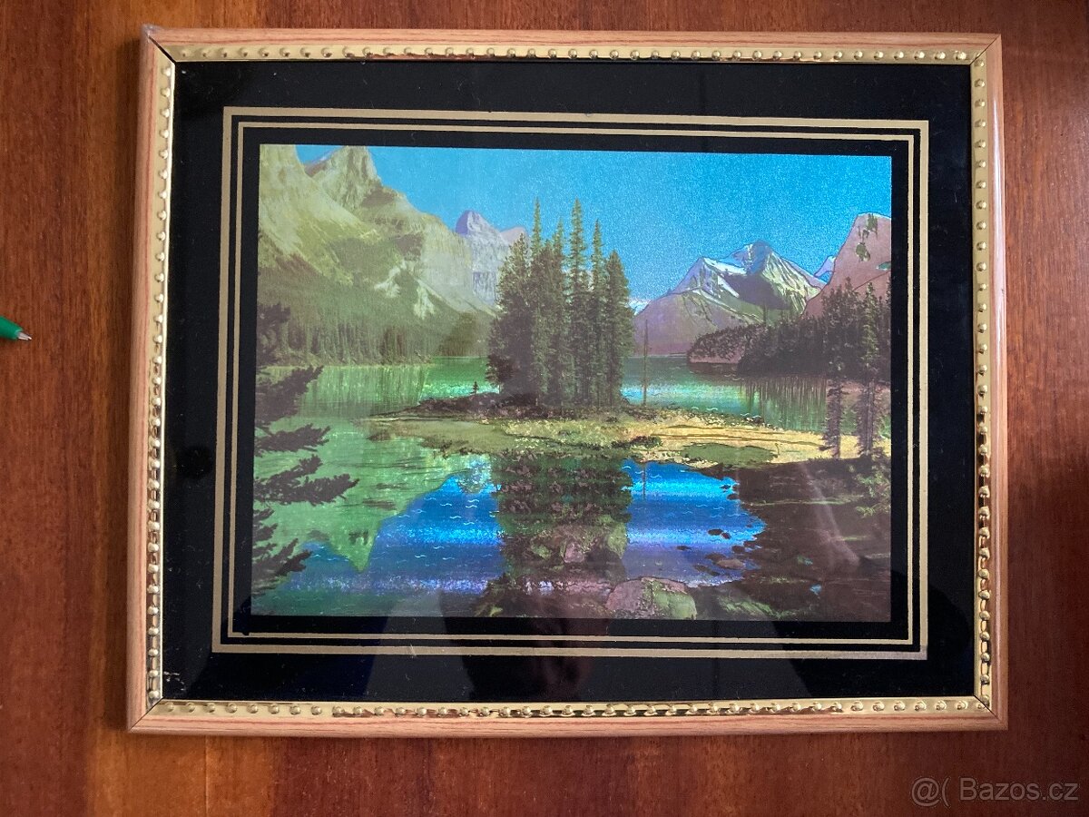 Obrázek s horským motivem - reprodukce