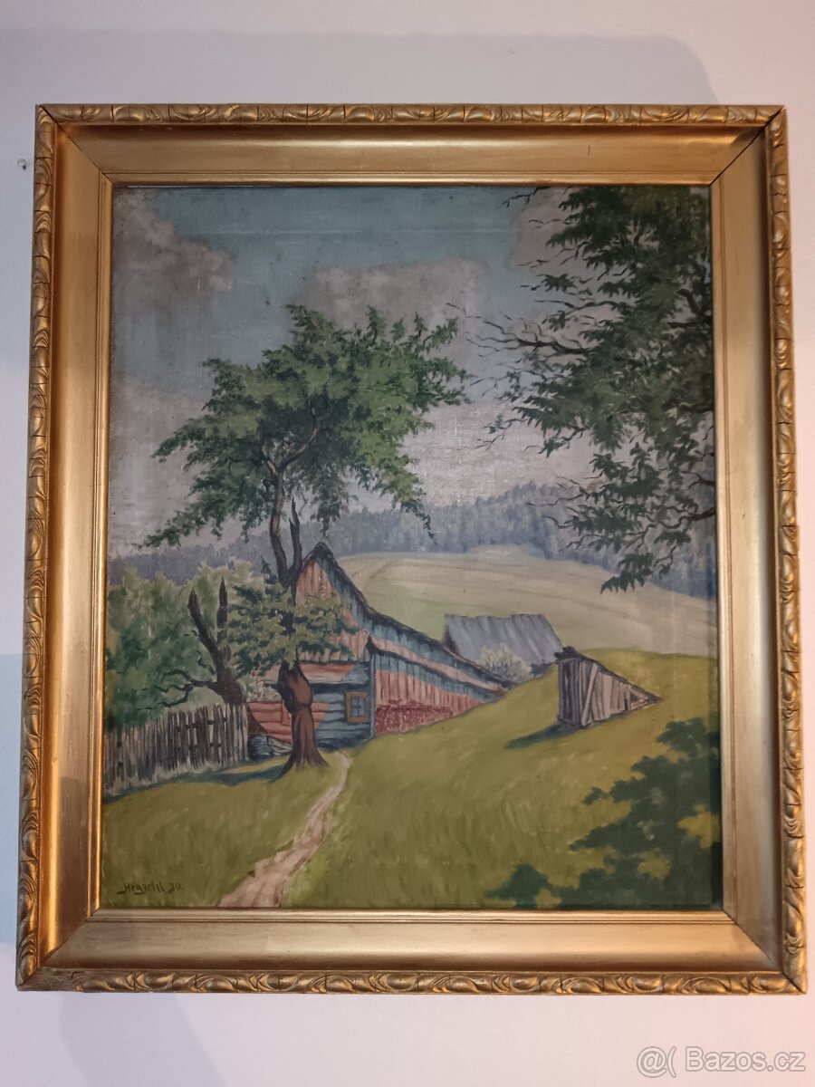 Starý obraz Hrazdil 1930