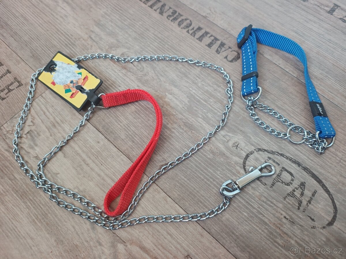 Obojek a vodítko řetízek