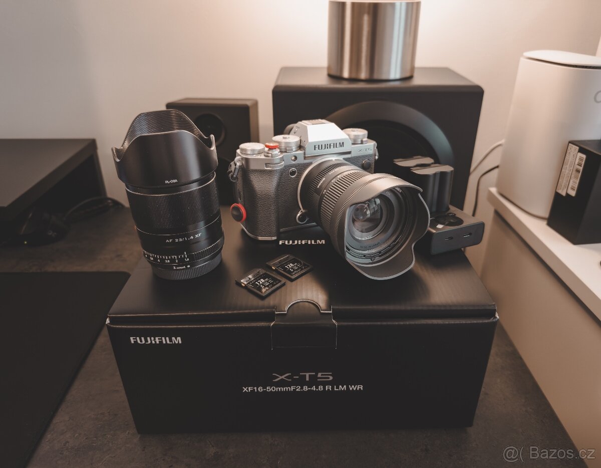 Fujifilm X-T5 + 2 objektivy + příslušenství + ZÁRUKA