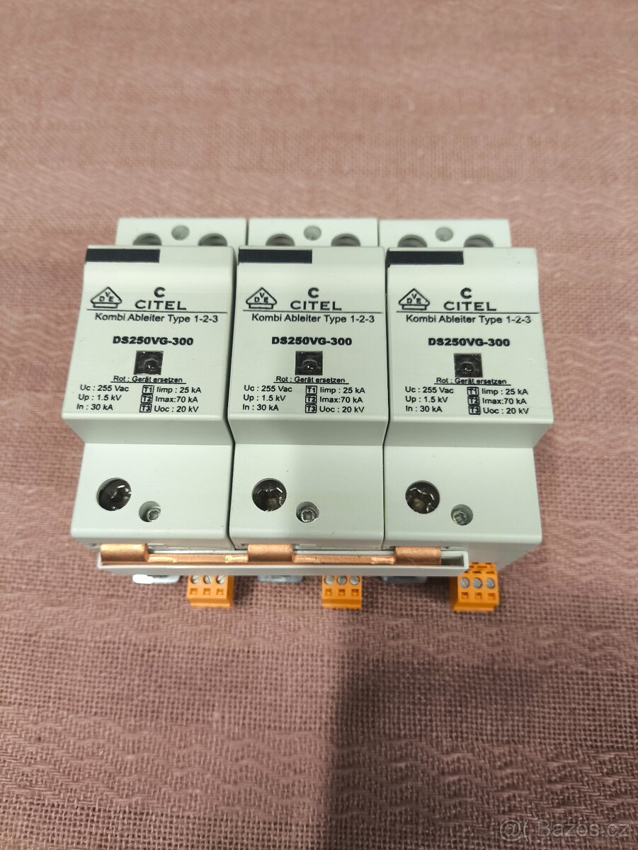 Kombinovaný svodič přepětí Citel DS250VG-300