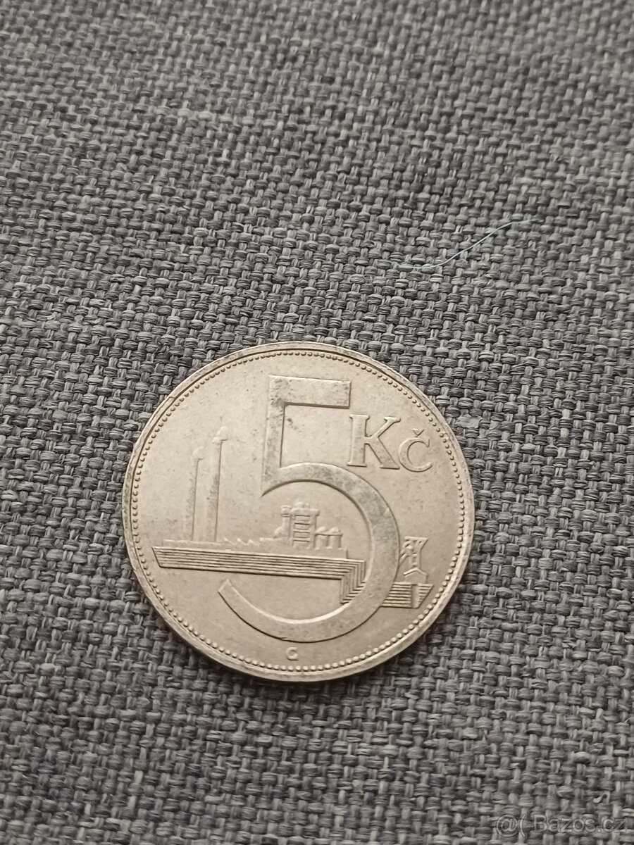 5 koruna 1938