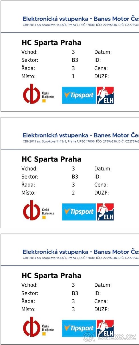 Vstupenky Motor České Budějovice - Sparta Praha