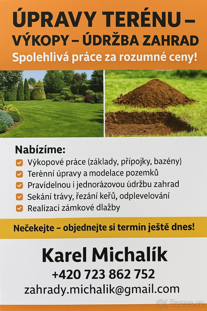 Terénní úprava pozemků