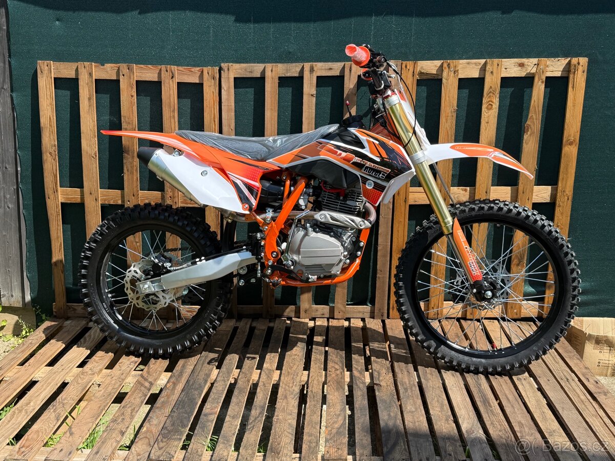 PITBIKE PITROCK 250ccm4T 21”/18” ORANŽOVÁ C111
