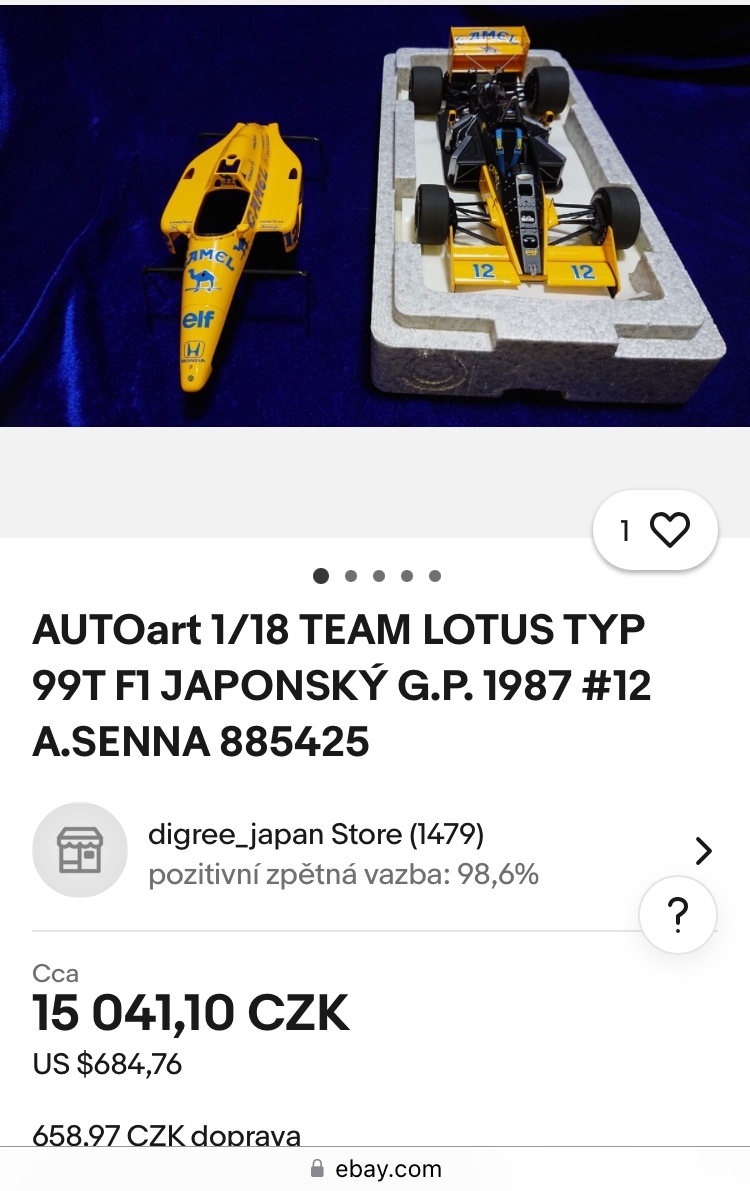 F1 1:18 Autoart, Senna