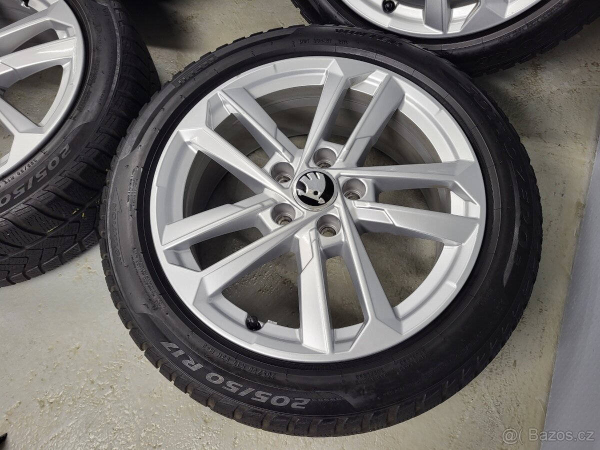 Originál 17" Audi A3 VW Škoda 5x112 zimní pneu 5,5mm