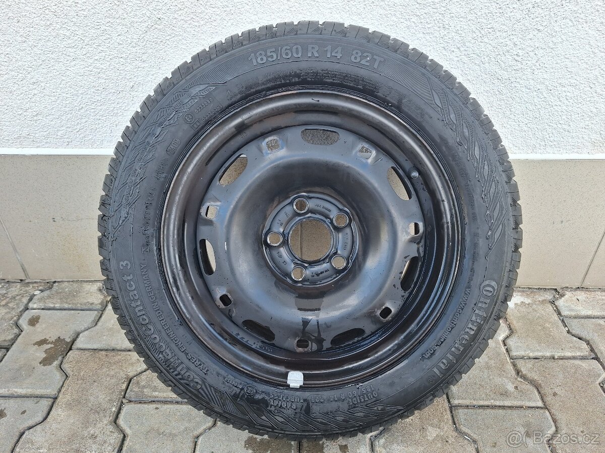 Disk 6x14 ET43 s pneumatikou Continental 185/60 R14