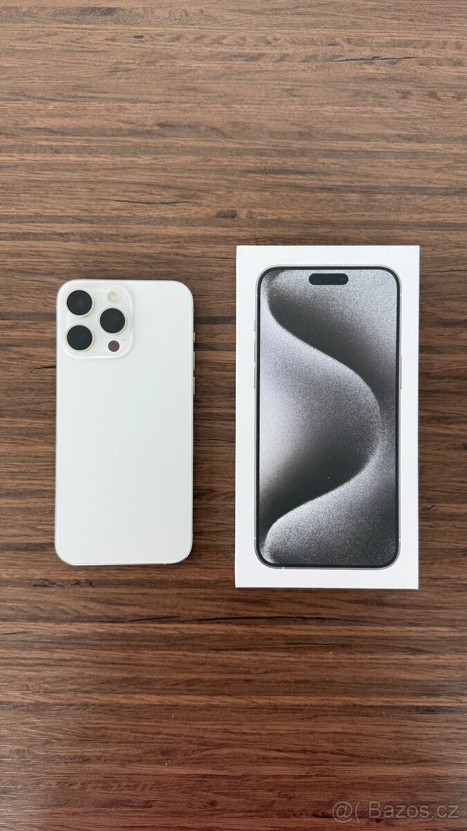 Iphone 15Pro Max 256 GB (bílý titan)