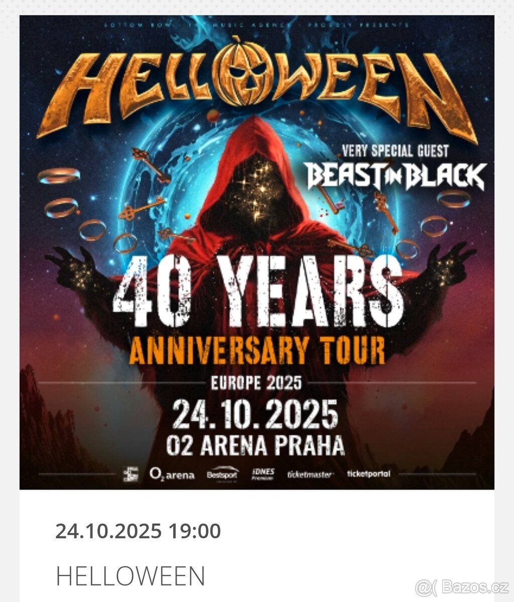 HELLOWEEN Praha O2 arena 24.10..2025