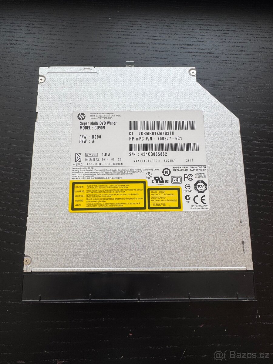 Interní DVD mechanika HP GU90N (Super Multi DVD Writer)