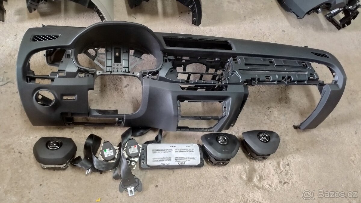 Airbagová sada Škoda Fabia 3 s novou originální deskou