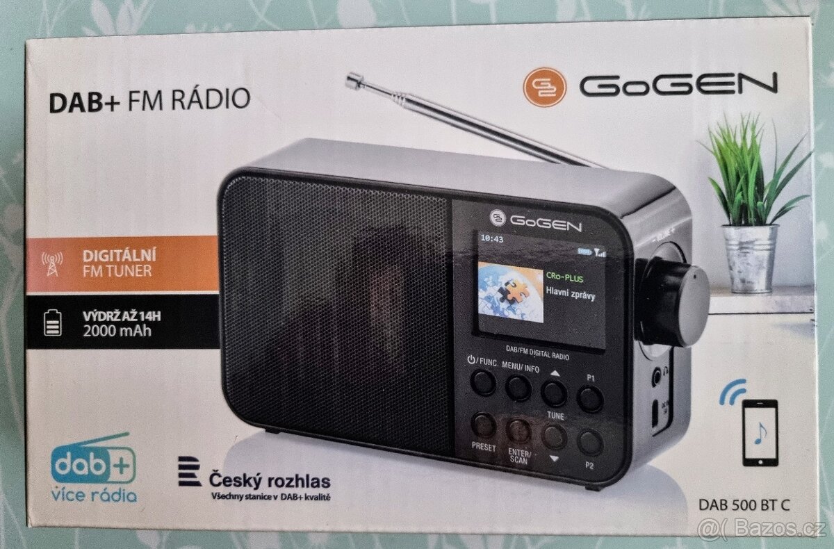 Prodám přenosné rádio DAB+ FM