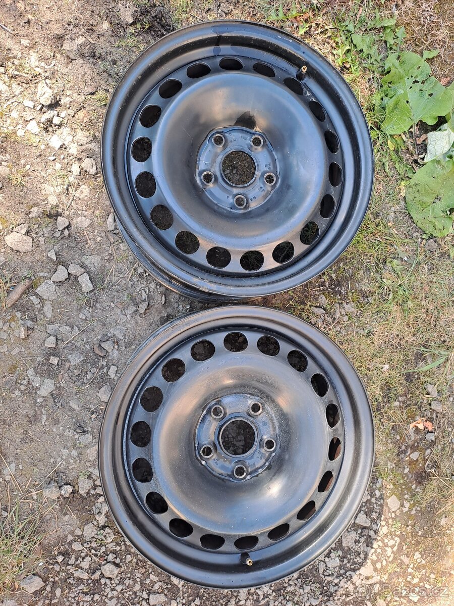 2x plechové disky 5x112 R16