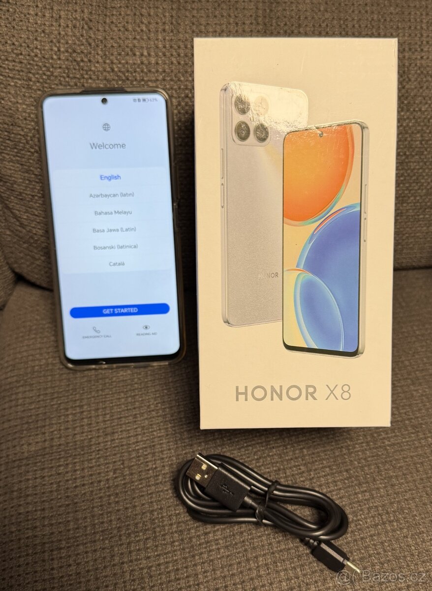Honor X8, 6GB, 128GB, černý, použitý