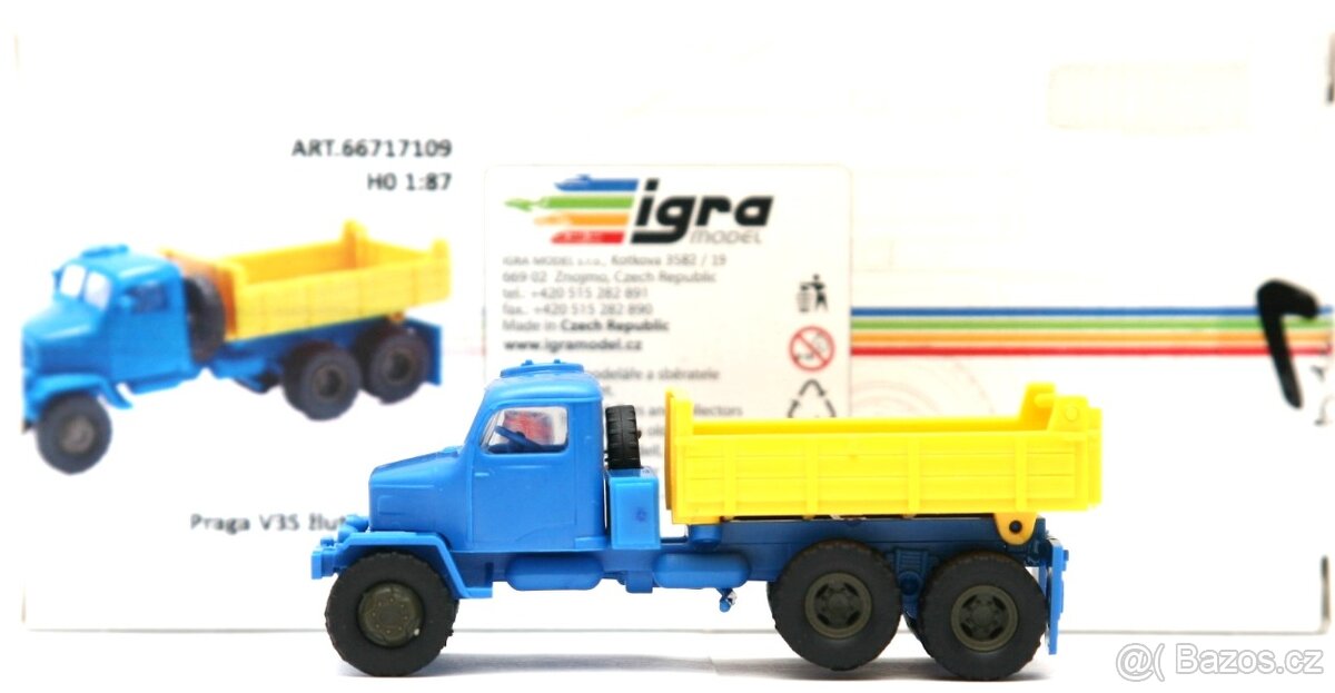 PRAGA V3S - modelová železnice H0 (1:87)