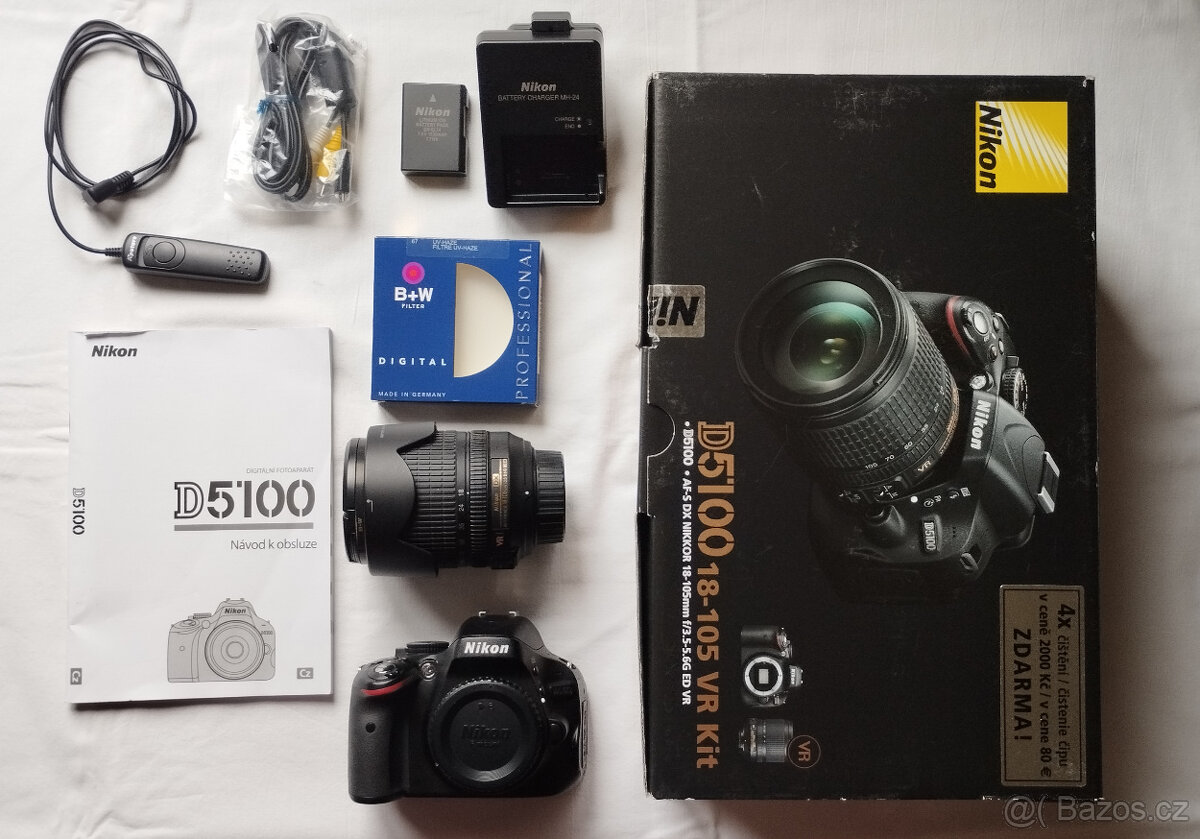 Nikon D5100 + objektiv Nikkor 18-105