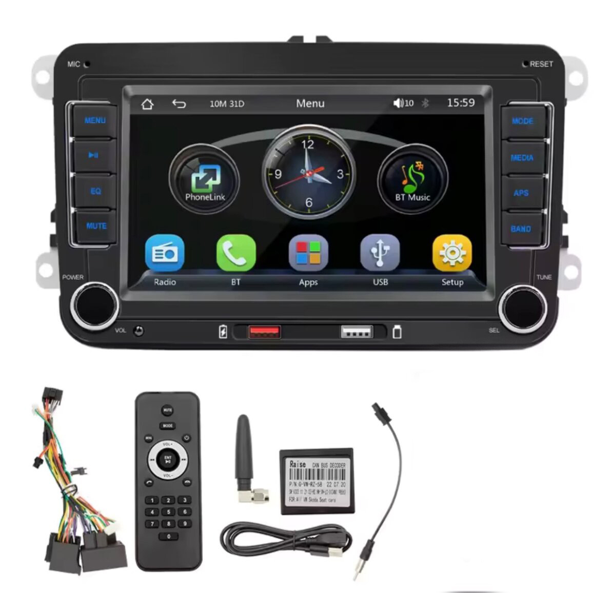 Nové autoradio radio pro Škoda Seat VW