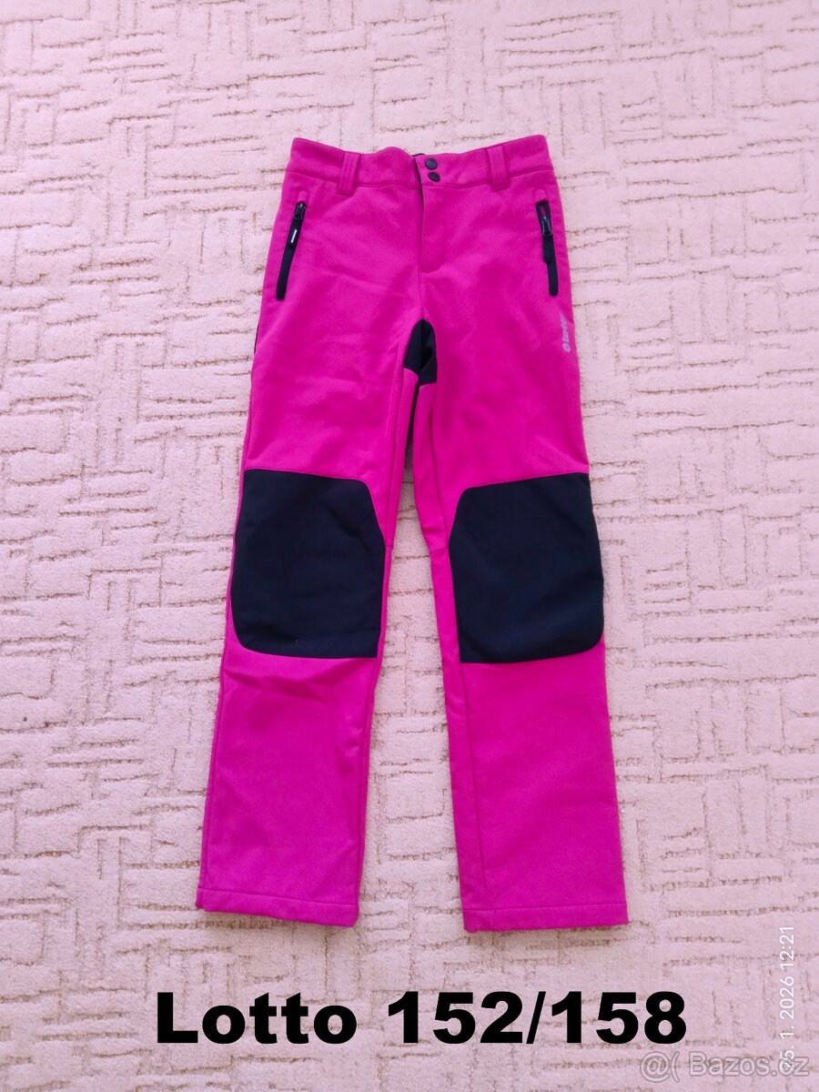 Zateplené softshellové kalhoty LOTTO 152/158