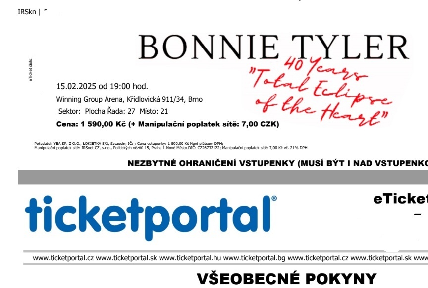 Bonnie Tyler Brno 14.06.2025