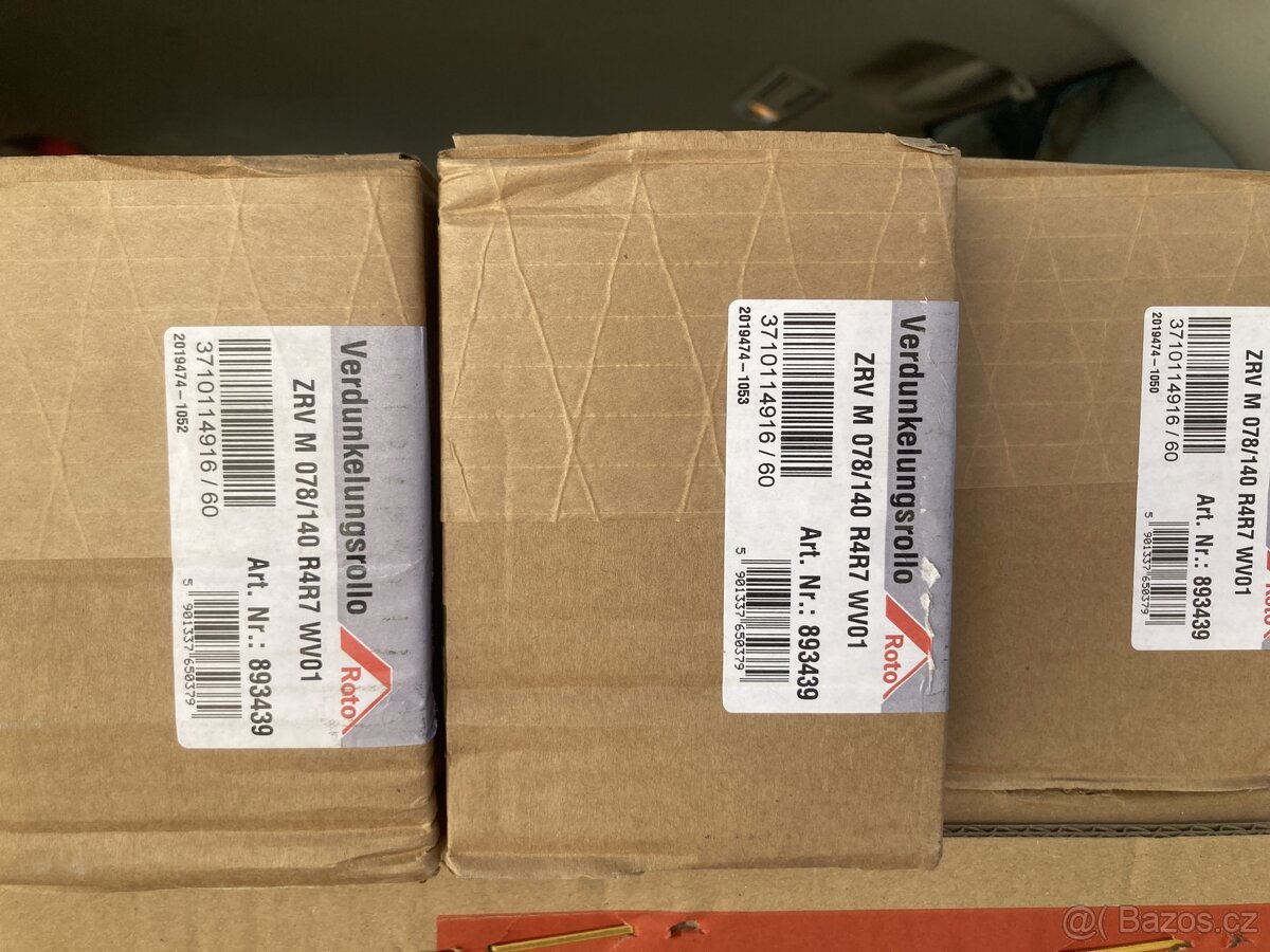 Roto zrv m 078/140 R4 R7 wv01 střešní rolety 3ks