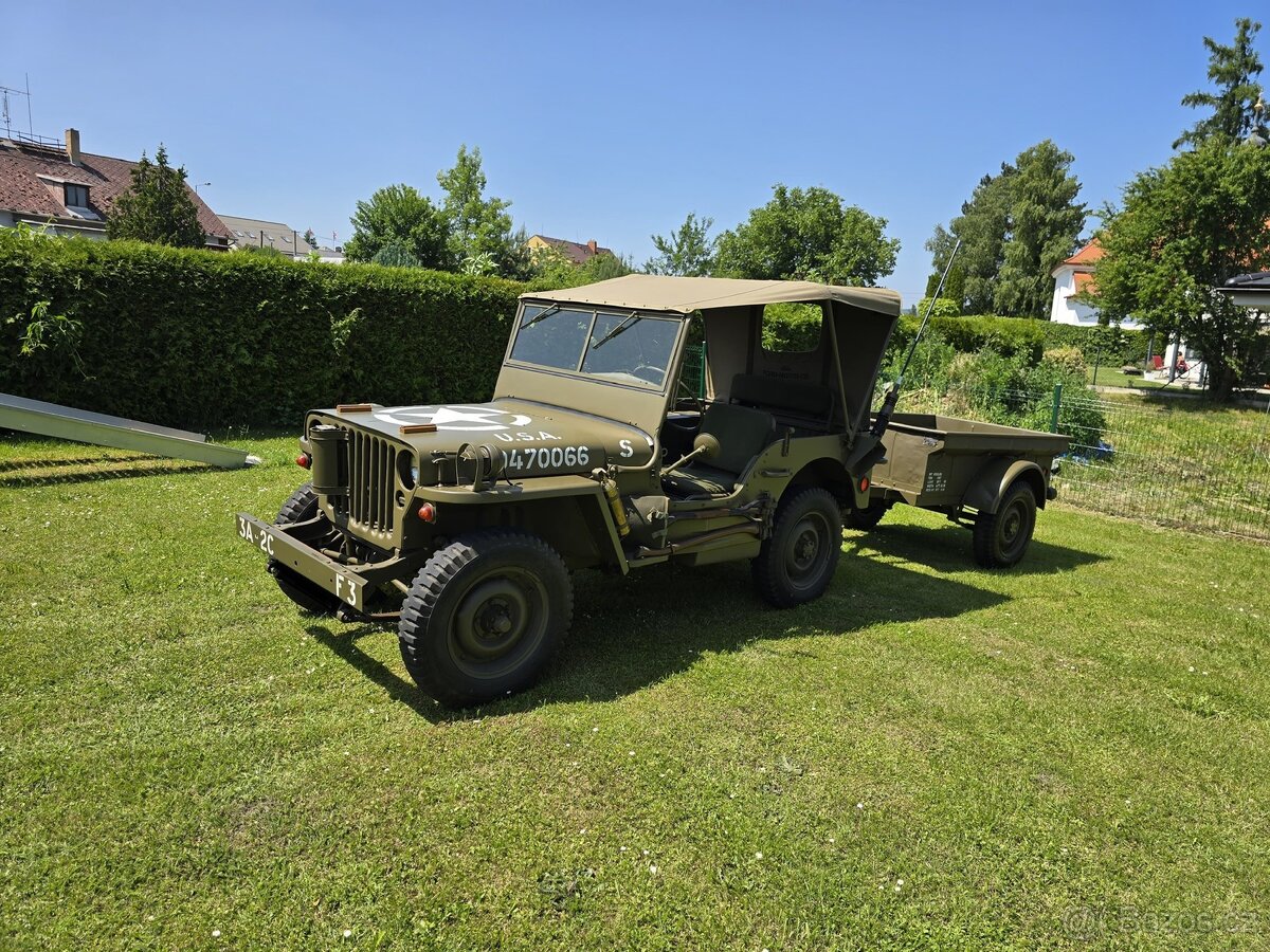 Ford GPW + vlek Bantam 1/4