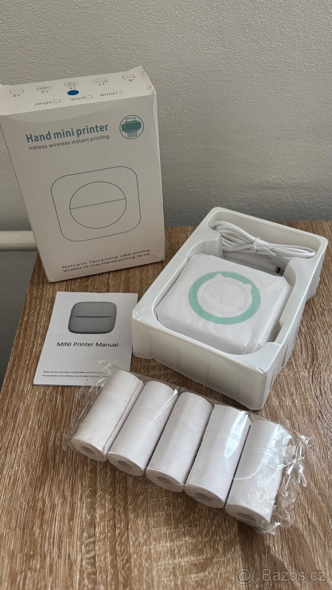 hand mini printer prenosna tiskarna