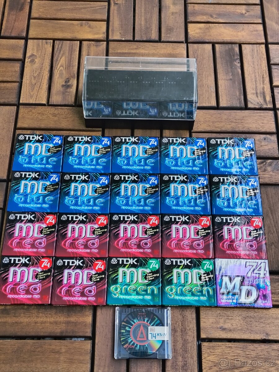 Minidisc media TDK 74, 21ks