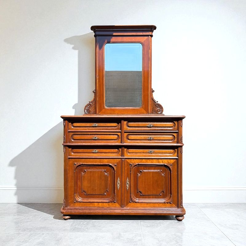 Zaujímavá starožitná toaletka viedenské baroko,V201xS114xH60