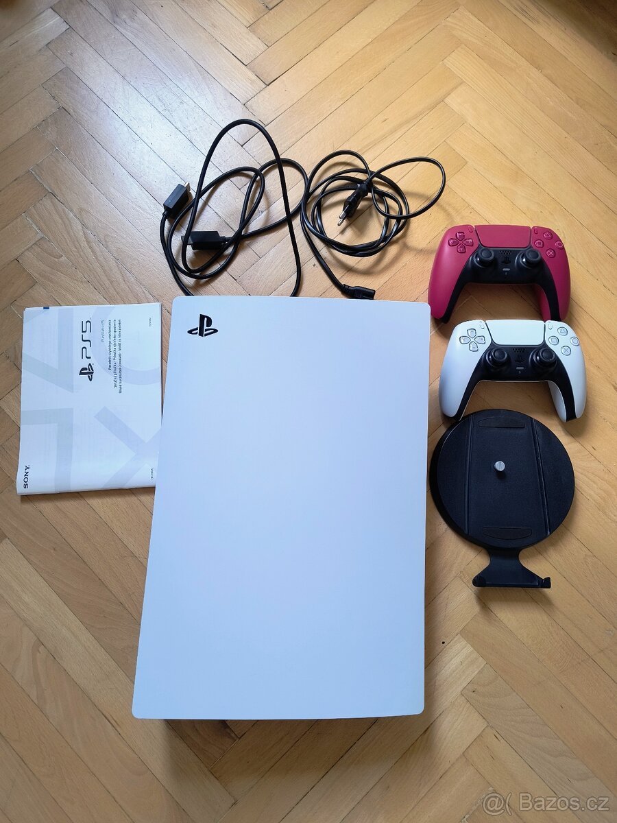 PS5 + 2 ovladače + hry