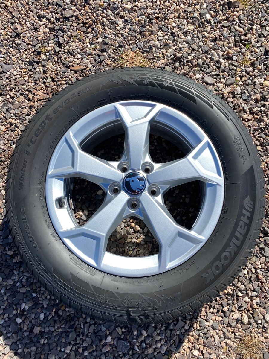 Odešlu dobírkou Originál kola 17" Škoda Kodiaq zimní pneu