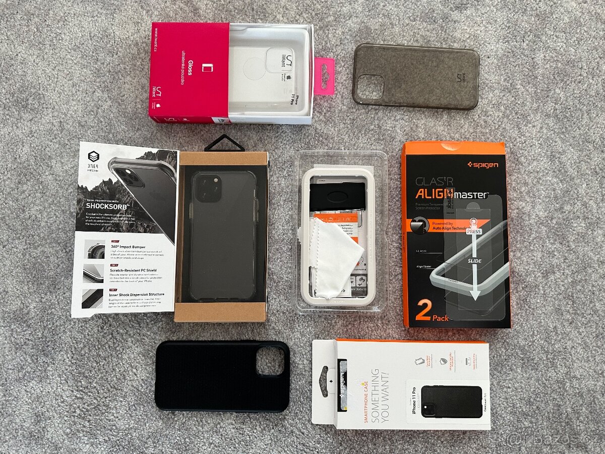 Sada krytů/pouzder + skla na Apple iPhone 11 Pro