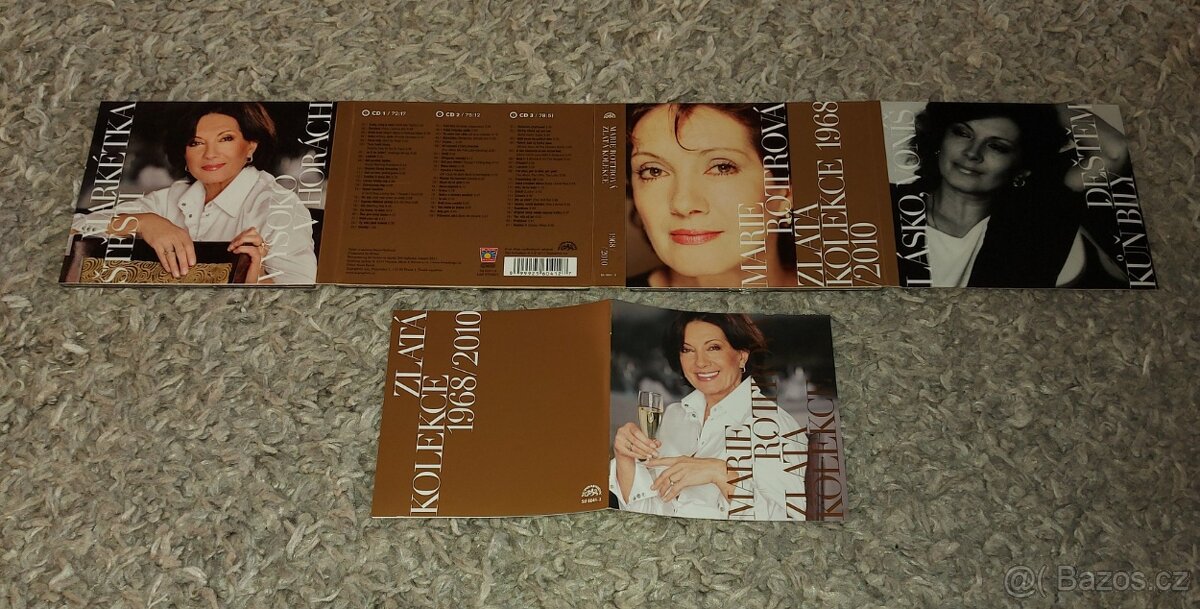 3 x CD Marie Rottrová - Zlatá Kolekce 1968 / 2010