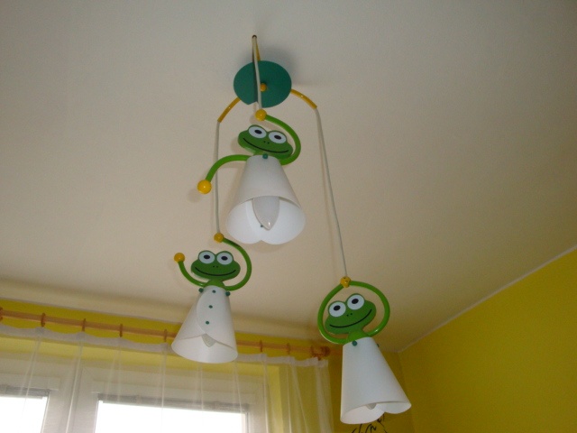 dětské stropní svítidlo + 2x lampička - motiv žába