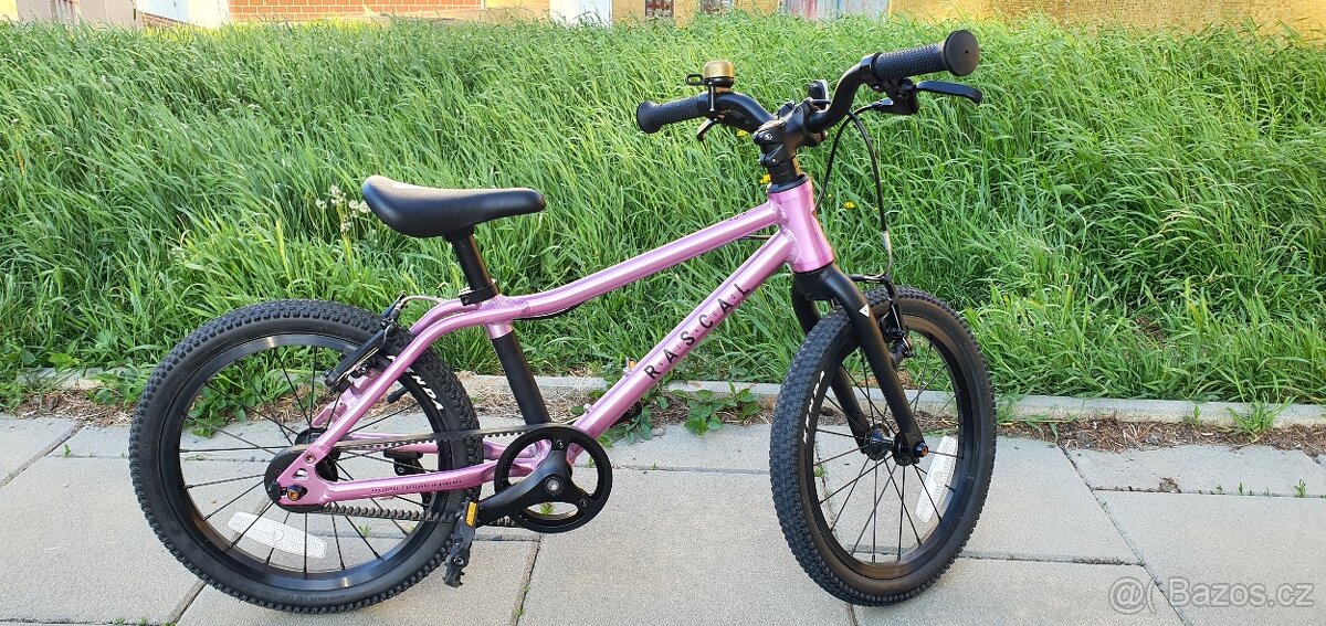 Prodám dětské kolo Rascal 16" – růžové, jako nové