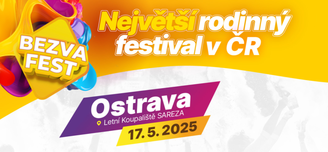 Bezva fest Ostrava za 600 kč/ks