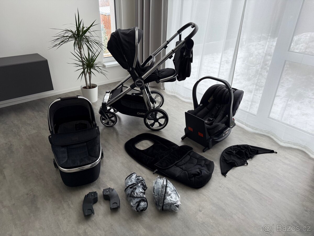 Prodám 8v1 kočárek, dětská sedačka, golfka Oyster 3