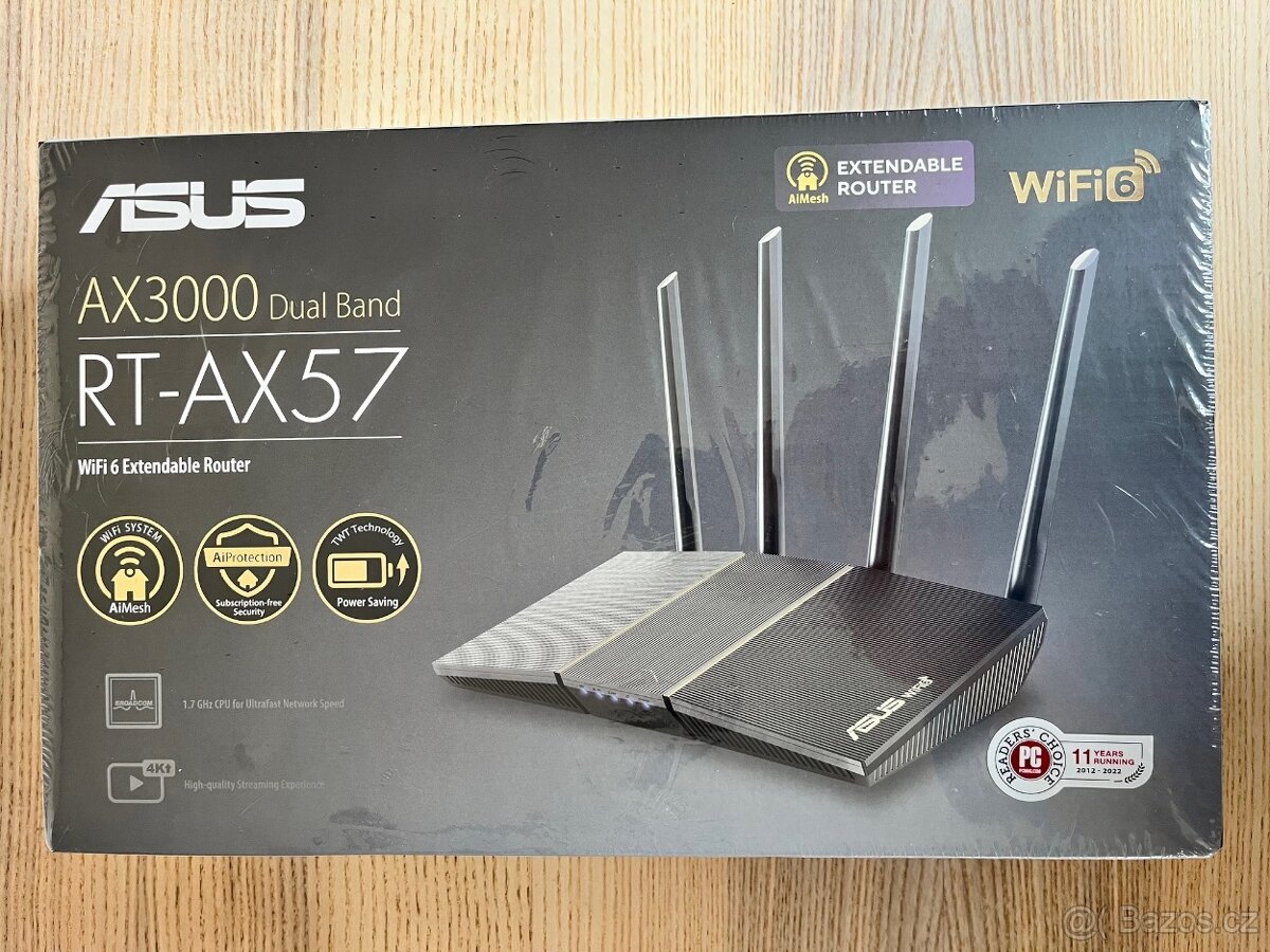 Router ASUS RT-AX57 -- NOVÝ / ZABALENÝ